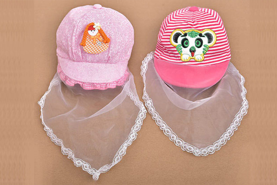 Quần áo cho trẻ sơ sinh trong mùa dịch Corona -Mũ lưới
